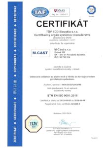 STN EN ISO 9001:2016